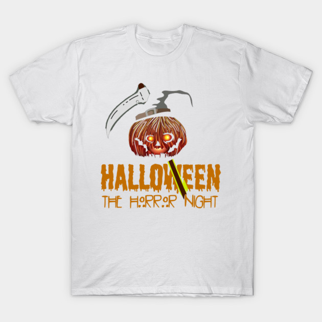 Halloween the horror night, skeleton halloween, halloween skull numpkins T-Shirt-TOZ